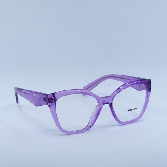 🕶️ New Prada PR20ZV 13R1O1 Eyeglasses - Transparent Amethyst Frame - Picture 8 of 10